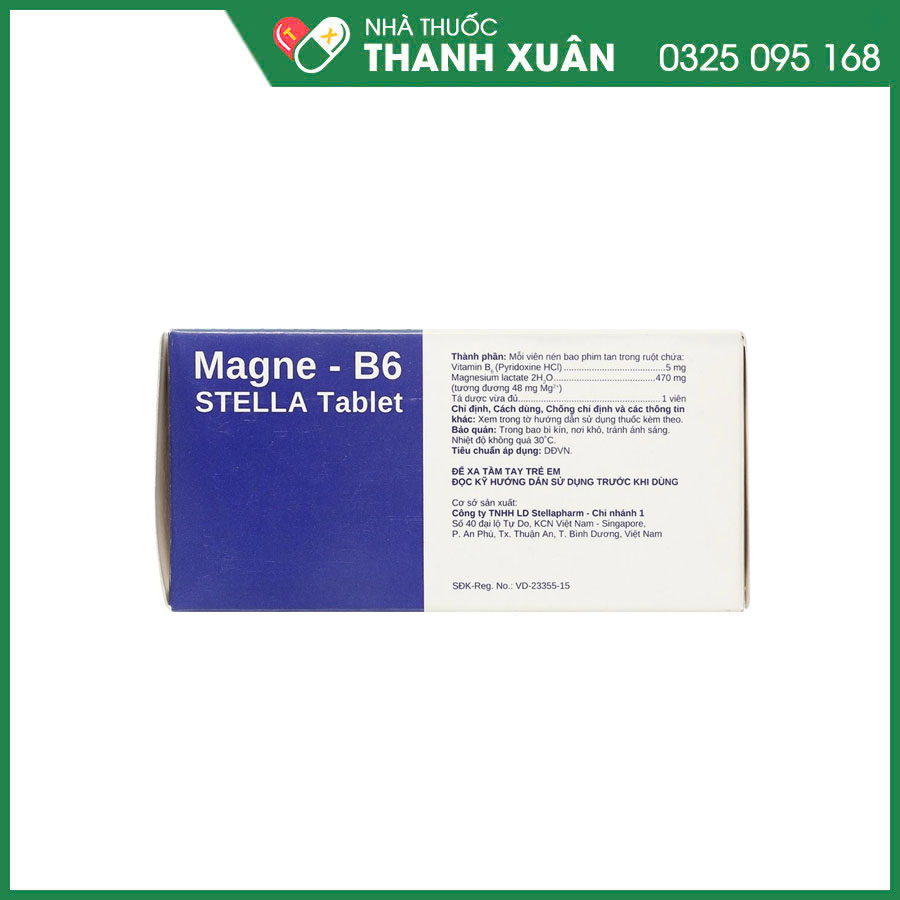 Magne - B6 Stella Tablet thuốc điều trị hạ magnesium huyết nặng và rối loạn lo âu